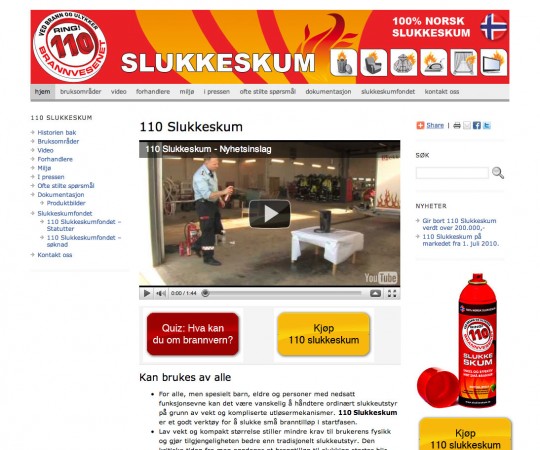 110 Slukkeskum 110 Slukkeskum